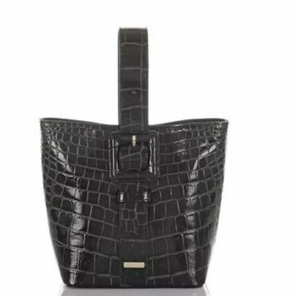 Brahmin Handbags - NWT Brahmin Faith Black Veil Bucket Bag